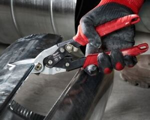 Milwaukee 48224530 Metal Aviation Snips Straight Cut 10in 260mm XMS22AVSNIPS - MonkeyTools