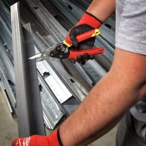 Milwaukee 48224530 Metal Aviation Snips Straight Cut 10in 260mm XMS22AVSNIPS - MonkeyTools