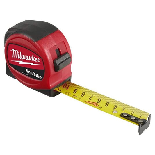 MILWAUKEE 48227717 SLIMLINE TAPE MEASURE S5-16/25 5M / 16FT - MonkeyTools