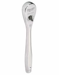 Milwaukee 48229014 1/4" Socket Drive Rotator Ratchet Alloy Steel Chrome Finish - MonkeyTools