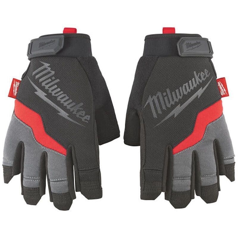 Milwaukee 48229744 Fingerless Gloves - XXL (Size 11) Various Sizes Genuine - MonkeyTools