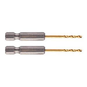 Milwaukee 48894703 2.0 x 59.5mm HSS-Ground Titanium Metal Drill Bit 2pk - MonkeyTools