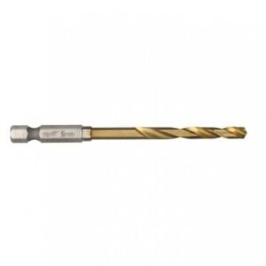 Milwaukee 48894712 5.0x93mm Shockwave HSS-Ground Titanium Metal Drill Bit - MonkeyTools