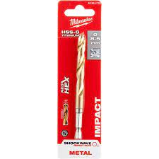 Milwaukee 48894720 Red HEX 8.5mm Shockwave Impact Duty Metal HSS Titanium Bit - MonkeyTools