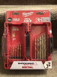 Milwaukee 48894759 SWave HSS-G Ti Metal Drill Bit - 10pc - MonkeyTools