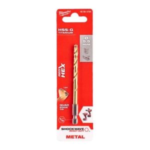 Milwaukee 48894764 5.5x104mm Shockwave HSS-Ground Titanium Metal Drill Bit - MonkeyTools