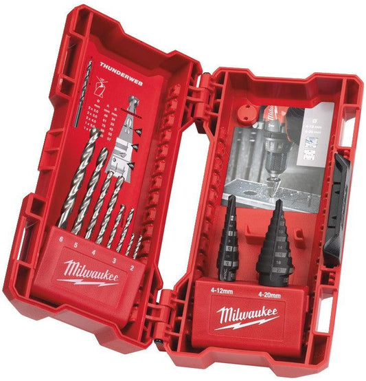 MILWAUKEE 48899350 STEP & DRILL BIT 10 PC COMBO SET - MonkeyTools
