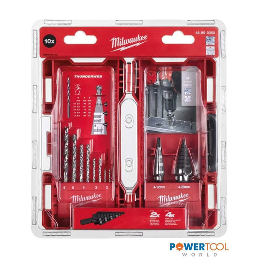 MILWAUKEE 48899350 STEP & DRILL BIT 10 PC COMBO SET - MonkeyTools