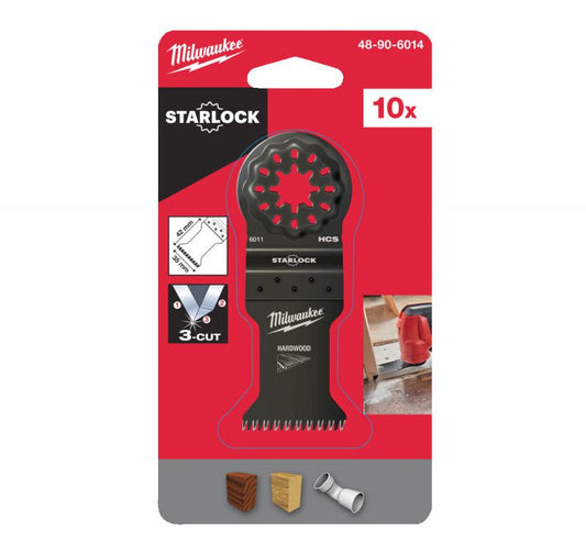 Milwaukee 48906004 35 x 42mm Starlock Multi Tool Blade 10pk - MonkeyTools