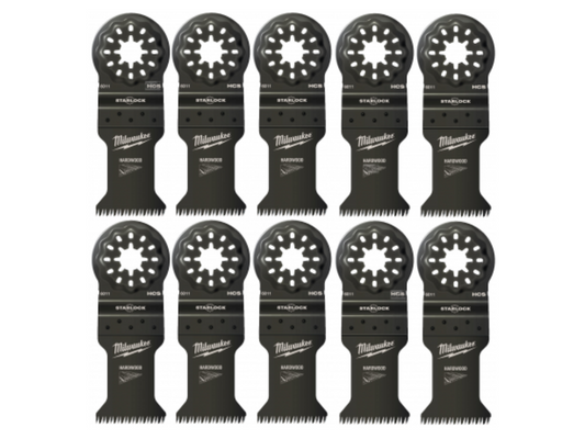 Milwaukee 48906004 35 x 42mm Starlock Multi Tool Blade 10pk - MonkeyTools