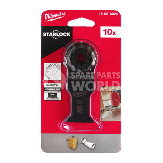 Milwaukee 48906024 35 x 42mm Starlock Bi-Metal Multi Tool Blade 10pk - MonkeyTools