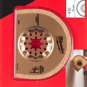 Milwaukee 48906050 75x20x1.2mm Starlock Grout Removal Multi Tool Blade - MonkeyTools