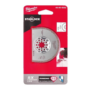 Milwaukee 48906052 75x25x1.2mm Starlock Grout Removal Multi Tool Blade - MonkeyTools