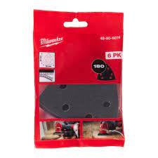 Milwaukee 48906074 93x93mm 180G Multi Tool Sanding Paper 6pk - MonkeyTools