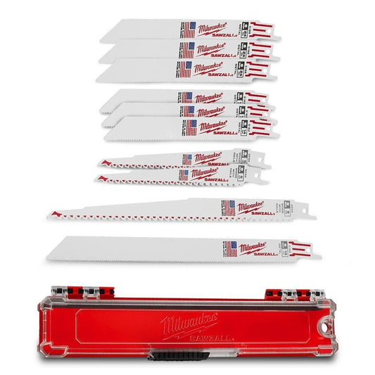 Milwaukee 49222211 10 Piece Thin Kerf Sawzall Blade Set - MonkeyTools