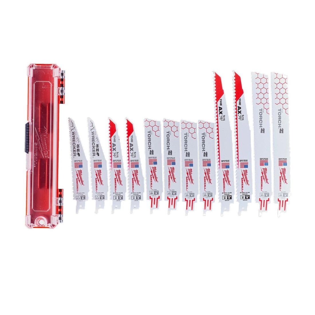 MILWAUKEE 49222229 SAWZALL RECIPROCATING DEMOLITION BLADE KIT X12 PCS - MonkeyTools