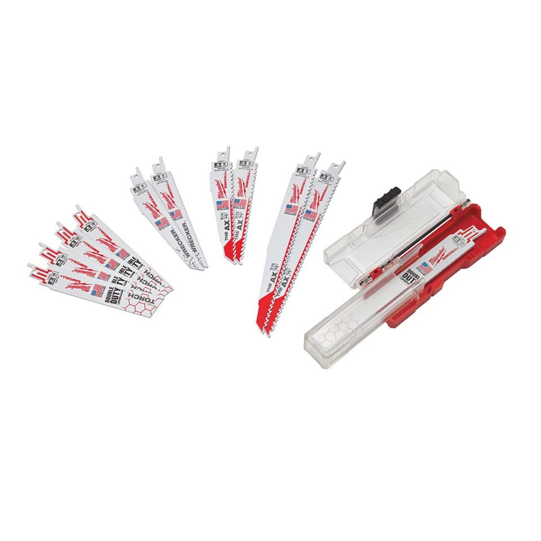 MILWAUKEE 49222229 SAWZALL RECIPROCATING DEMOLITION BLADE KIT X12 PCS - MonkeyTools