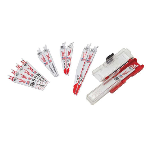 MILWAUKEE 49222229 SAWZALL RECIPROCATING DEMOLITION BLADE KIT X12 PCS - MonkeyTools