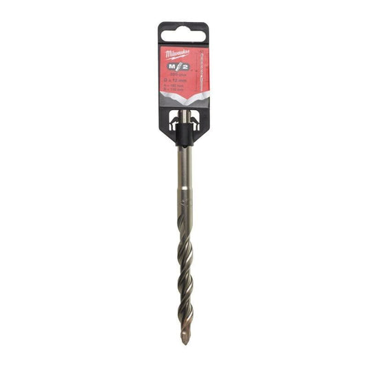 Milwaukee 4932307075 12mm x 160mm M2 2-Cut SDS+ Drill Bit - MonkeyTools