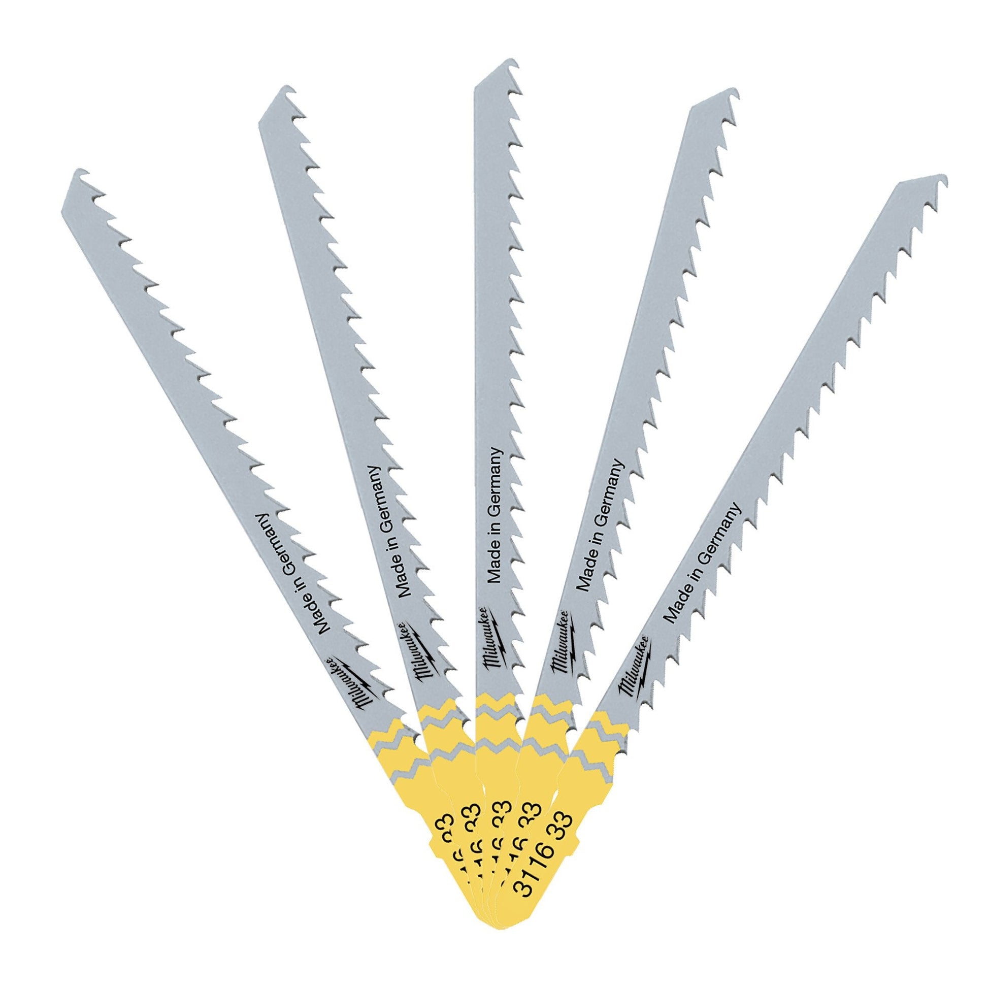 Milwaukee 4932311633 Fast Cut Wood Jigsaw Blades T344D (Pack 5) - MonkeyTools