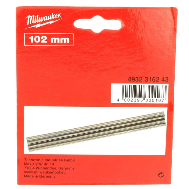 Milwaukee 4932316243 102mm TCT Reversible Planer Blades 2pc - MonkeyTools