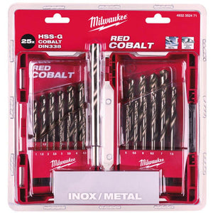 Milwaukee 4932352471 HSS Ground Cobalt Drill Bits 25pk - MonkeyTools