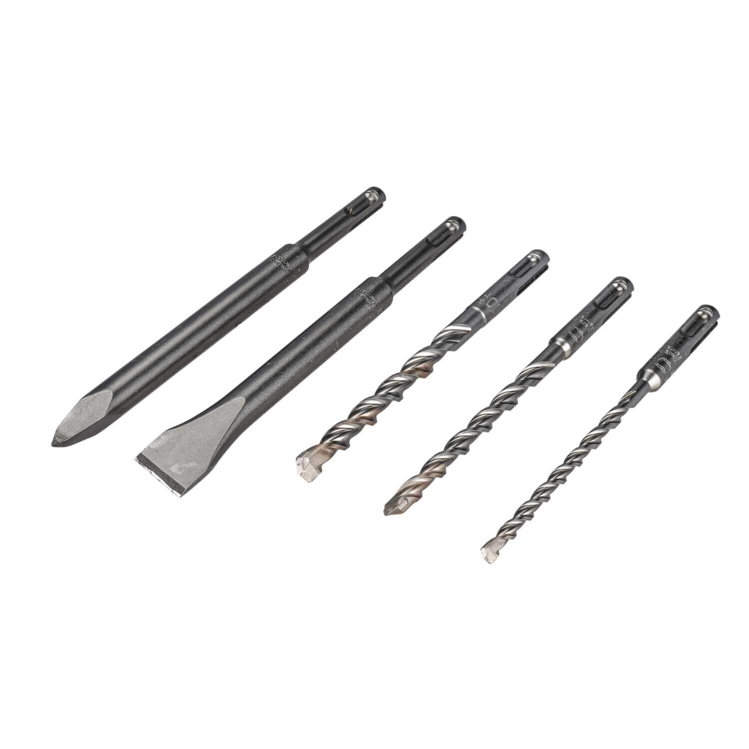 Milwaukee 4932430002 5 Piece SDS Plus Chisel and Drill Bit Set - MonkeyTools