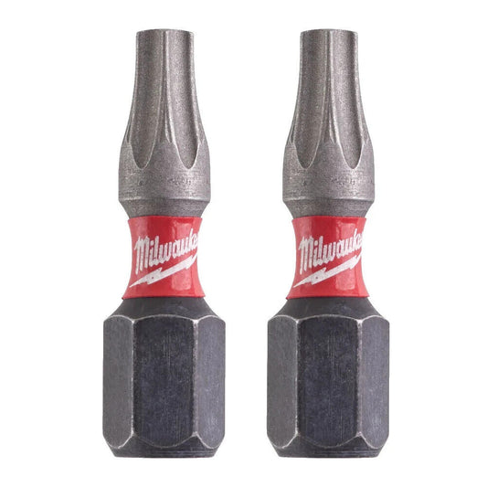 Milwaukee 4932430874 25mm TX20 Shockwave Impact Duty Bit 2pk - MonkeyTools