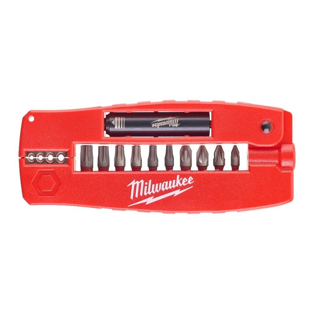 Milwaukee 4932430910 12 Pc Shockwave Impact Duty Drive Guide Screwdriver Bit Set - MonkeyTools