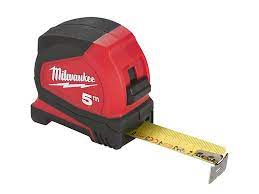 Milwaukee 4932459593 Pro Compact Tape Measure 5m Width 25mm Metric Only - MonkeyTools