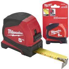 Milwaukee 4932459593 Pro Compact Tape Measure 5m Width 25mm Metric Only - MonkeyTools