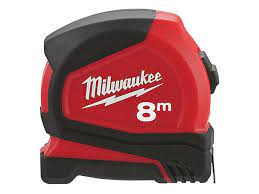 Milwaukee 4932459594 Pro Compact Tape Measure 8m Width 25mm Metric Only - MonkeyTools