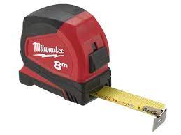 Milwaukee 4932459594 Pro Compact Tape Measure 8m Width 25mm Metric Only - MonkeyTools
