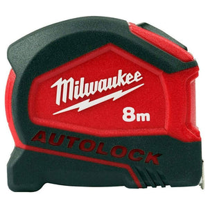 Milwaukee 4932464664 8m Autolock Tape Measure Metric Only 25mm Blade Width - MonkeyTools