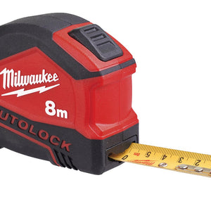 Milwaukee 4932464666 8m/26ft Autolock Tape Measure Metric - MonkeyTools