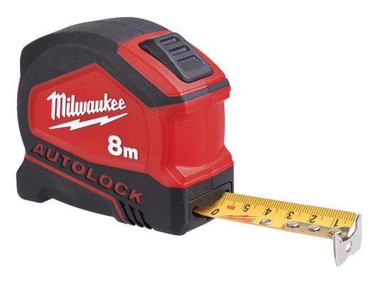 Milwaukee 4932464666 8m/26ft Autolock Tape Measure Metric - MonkeyTools