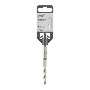 MILWAUKEE 4932471224 SDS+ CONTRACTOR 2C 7MM X 110MM DRILL BIT - MonkeyTools