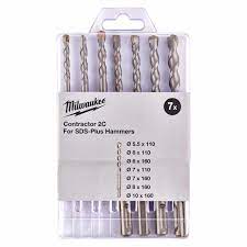 Milwaukee 4932471245 7 Piece SDS Plus Drill Bit Set - MonkeyTools