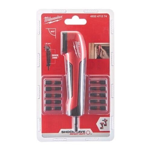 Milwaukee 4932471274 Shockwave Impact Duty Right Angle Attachment 11 Piece - MonkeyTools