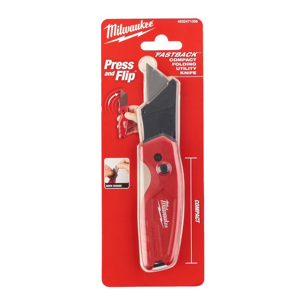 MILWAUKEE 4932471356 FASTBACK COMPACT FLIP UTILITY KNIFE - MonkeyTools