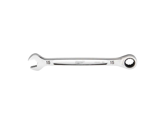 Milwaukee 4932471508 Maxbite 15mm Ratcheting Combination Spanner - MonkeyTools