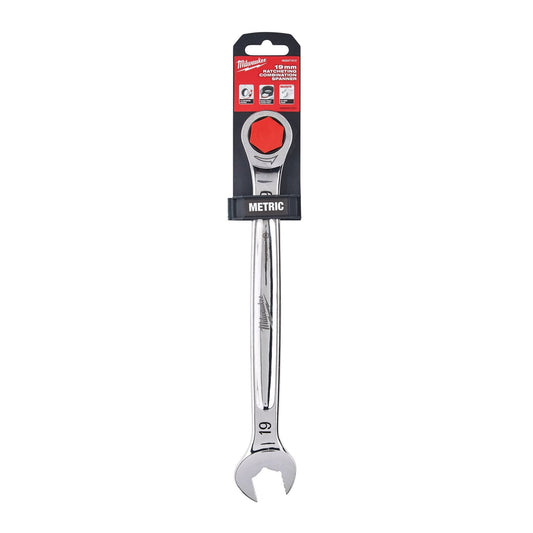 Milwaukee 4932471512 Maxbite 19mm Ratcheting Combination Spanner - MonkeyTools