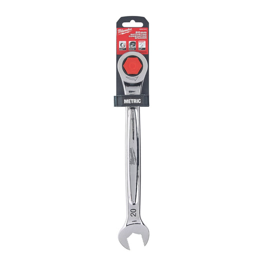 Milwaukee 4932471513 Maxbite 20mm Ratcheting Combination Spanner - MonkeyTools