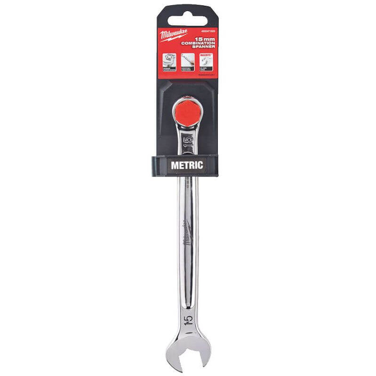 Milwaukee 4932471523 Maxbite 15mm Combination Spanner - MonkeyTools