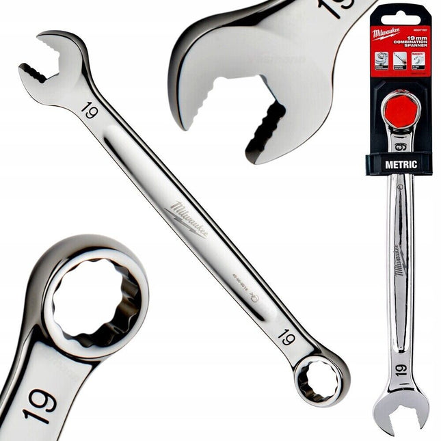 Milwaukee 4932471527 Maxbite 19mm Combination Spanner - MonkeyTools