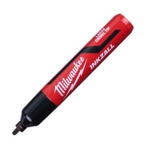 Milwaukee 4932471554 Inkzall Black Chisel Tip Marker 6.2mm 3 Pack - MonkeyTools