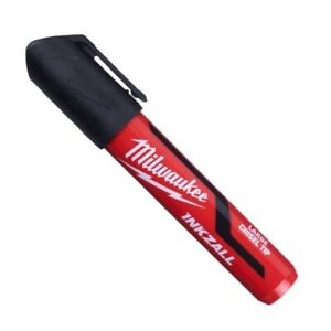 Milwaukee 4932471554 Inkzall Black Chisel Tip Marker 6.2mm 3 Pack - MonkeyTools