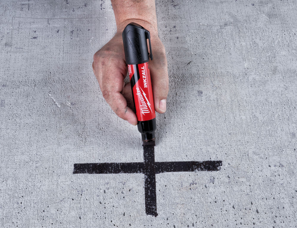 Milwaukee 4932471558 INKZALL XL Chisel Tip Marker Black - MonkeyTools