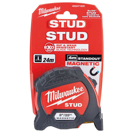 MILWAUKEE 4932471629 GEN II STUD MAGNETIC TAPE MEASURE 8M / 26FT - MonkeyTools