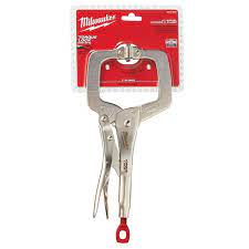 Milwaukee 4932471727 Locking C-Clamp with Swivel Pads 11 Inch / 280mm - MonkeyTools